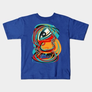 Cool Cyclope Street Art Character Kids T-Shirt